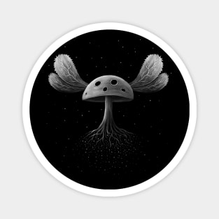 Flying Magic Mushroom In Space Magnet